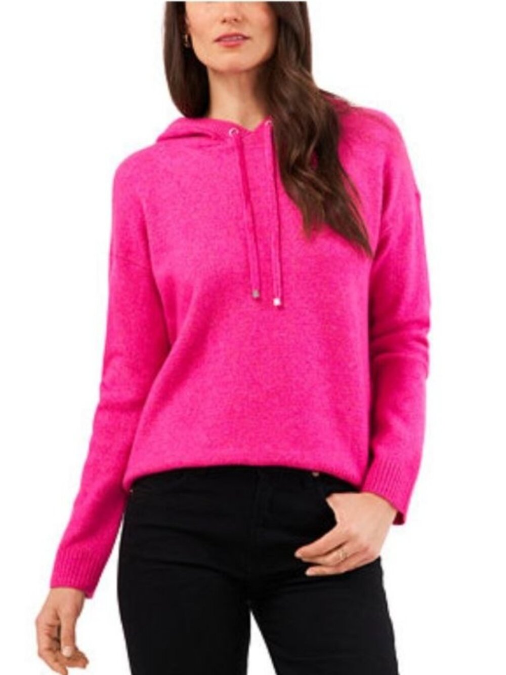 $79 Vince Camuto Women's Mademoiselle Sweater Hoodie Pink